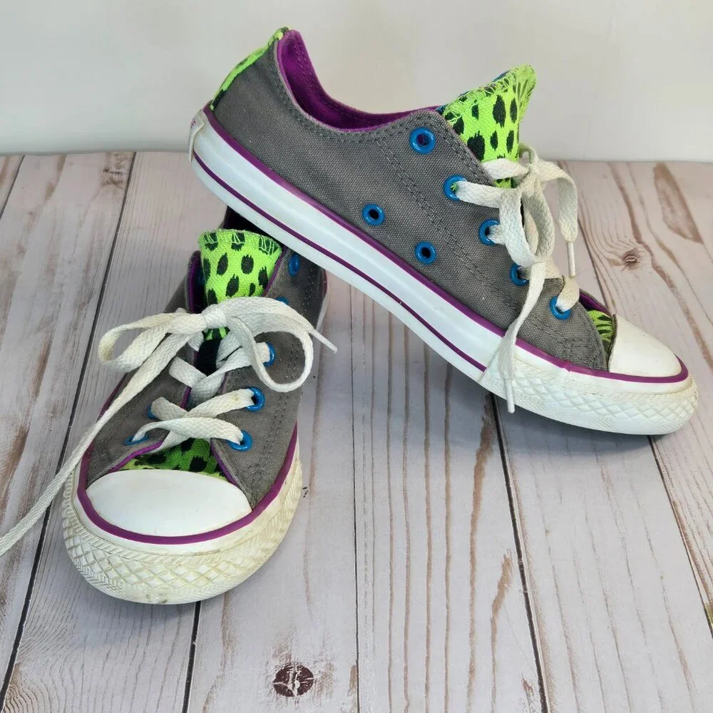Converse Chuck Taylor All Star Double Tongue | Charcoal | Junior Size 2